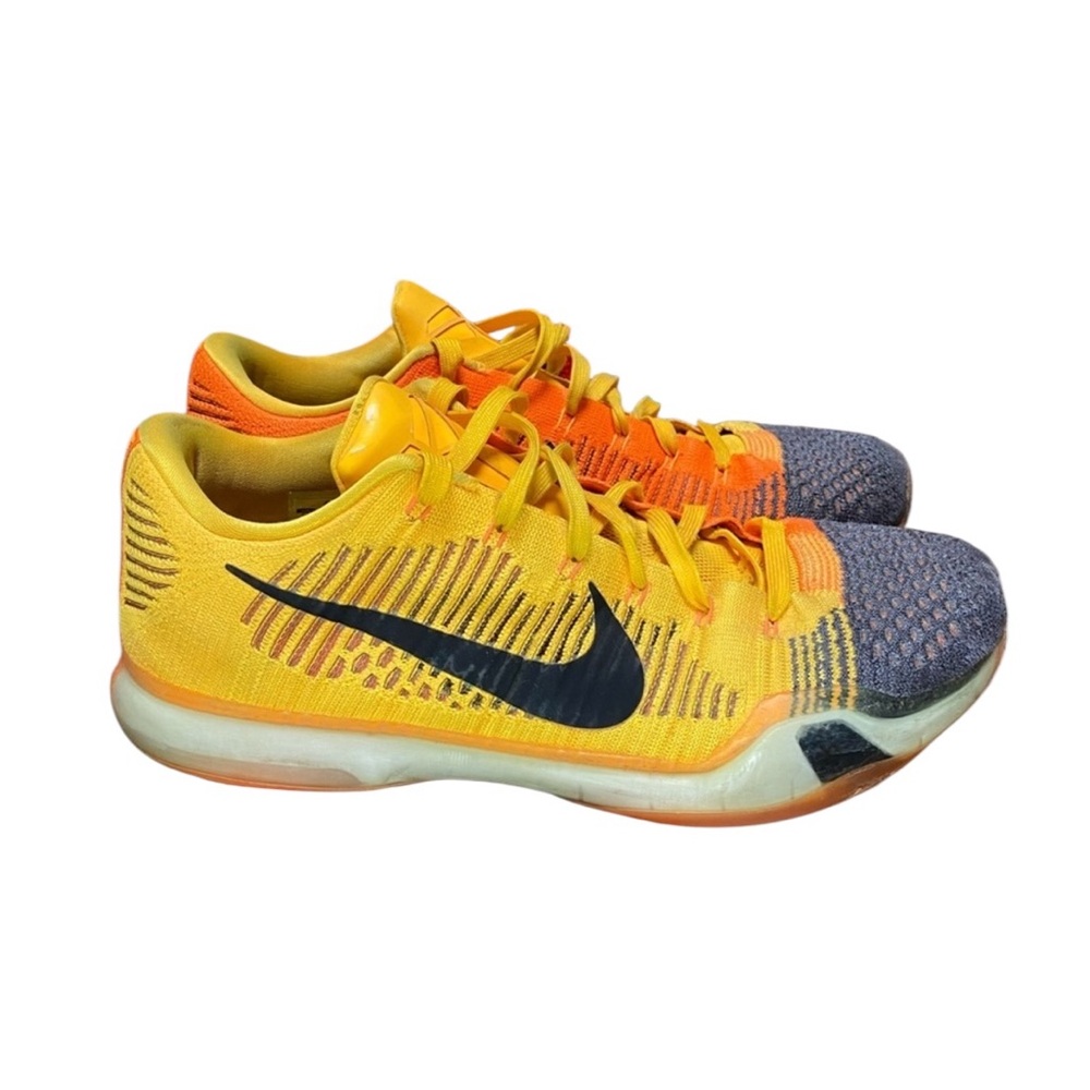 Size 14 - Nike Kobe 10 Elite Rivalry Chester Cheetah Orange Yellow